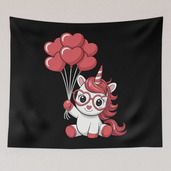 Item preview, Cute Valentines Day Unicorn Lover Heart Balloon designed and sold by papertaless.