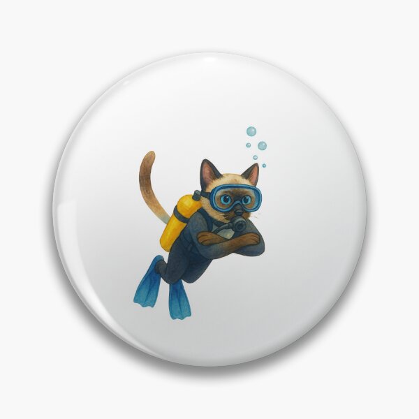 Item preview, Scuba Cat – Cute Underwater Cat Design for Ocean & Adventure Lovers designed and sold by Thanineemedia.