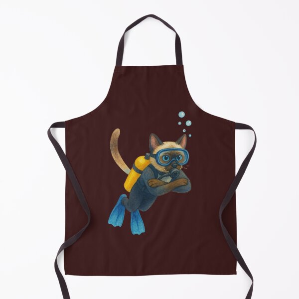 Item preview, Scuba Cat – Cute Underwater Cat Design for Ocean & Adventure Lovers designed and sold by Thanineemedia.