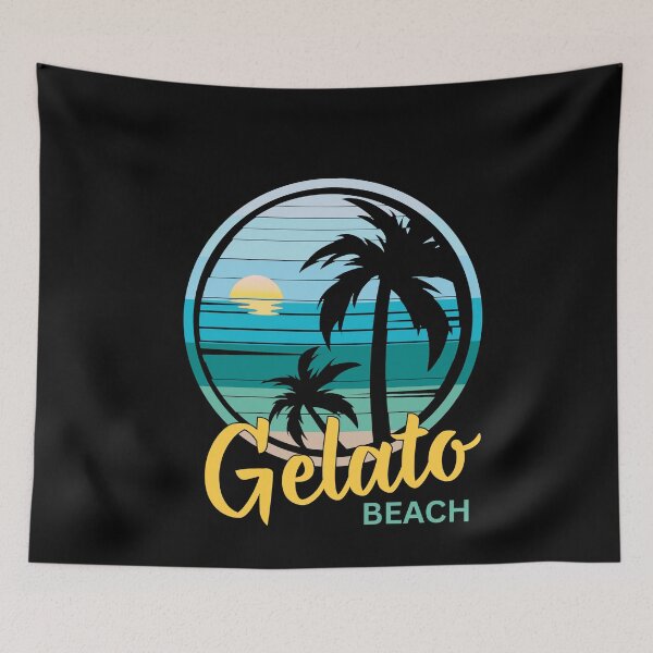 Item preview, Gelato Beach - Retro Sunset, Video Gamer designed and sold by Sun Sand & Sea Art.