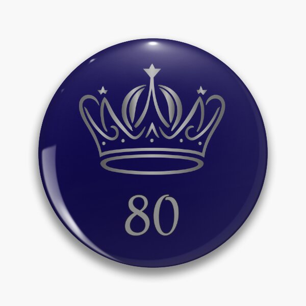 Item preview, 80 Years of Age, King or Queen with Silver Crown, Royalty  designed and sold by AASparksDesigns.