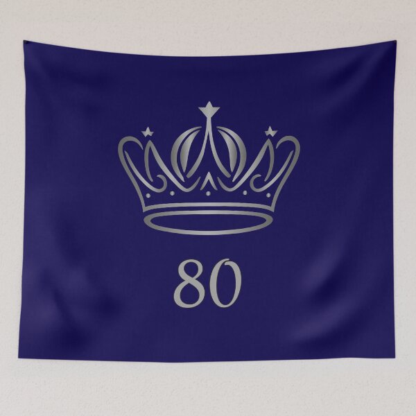 Item preview, 80 Years of Age, King or Queen with Silver Crown, Royalty  designed and sold by AASparksDesigns.