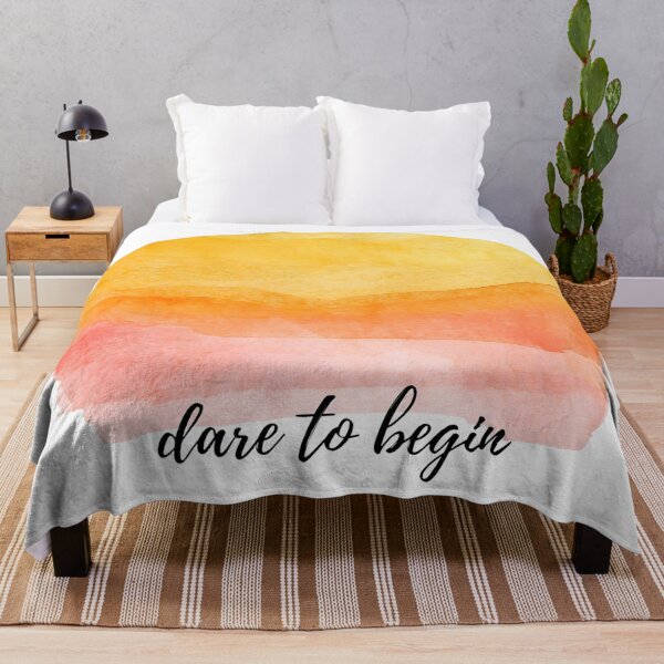 Item preview, Dare to Begin, Motivational Minimal Typography Sticker designed and sold by Moodune.