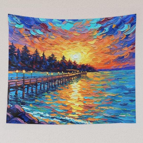 Item preview, Fiery Coastal Sunset designed and sold by ChrisButler.