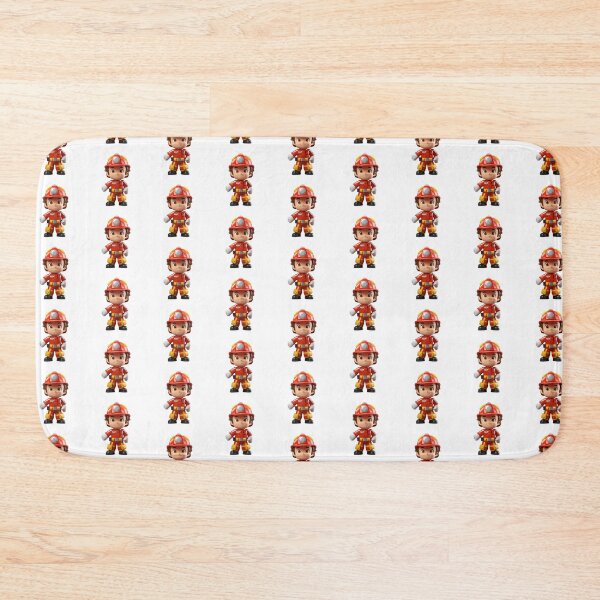 Item preview, Fireman Cartoon Character designed and sold by New-School-Wave.