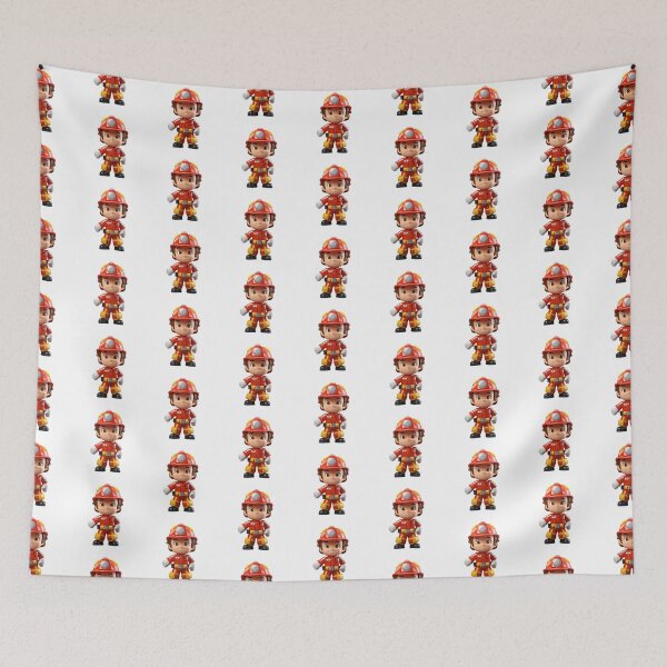 Item preview, Fireman Cartoon Character designed and sold by New-School-Wave.