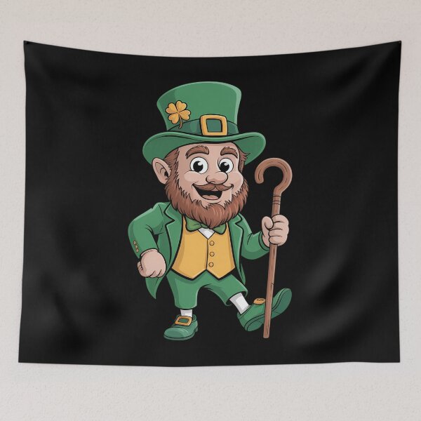Item preview, St Patricks Day Boys Cute Black Leprechaun designed and sold by Bandikonsalez.