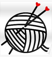 knit yarn - knitters gifts Poster