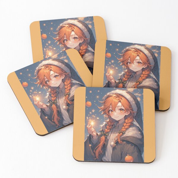 Item preview, Magical anime girl at Christmas designed and sold by ArtsJulian.
