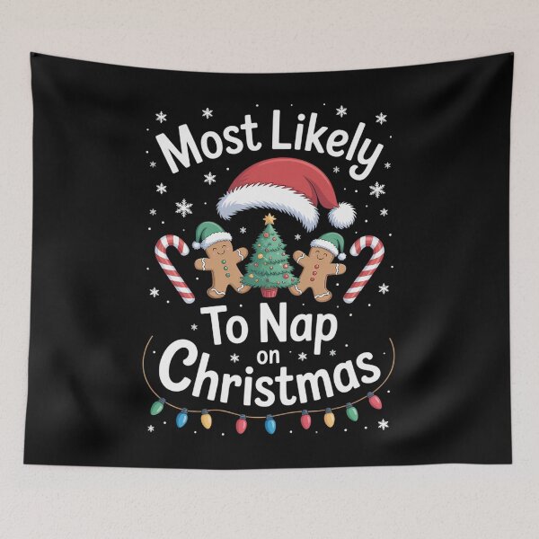 Item preview, Most Likely to Nap On Christmas Family Matching Xmas Tree designed and sold by papertaless.