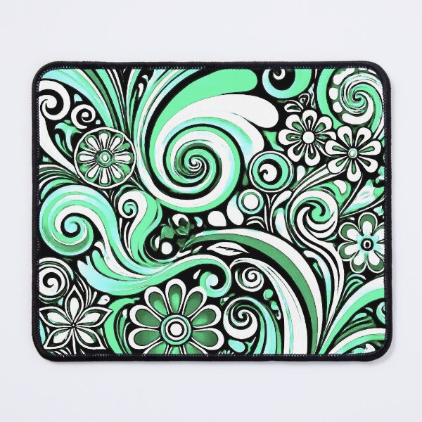 Item preview, Green Swirl Abstract designed and sold by ViaARTfactory.