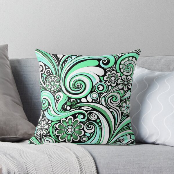 Item preview, Green Swirl Abstract designed and sold by ViaARTfactory.