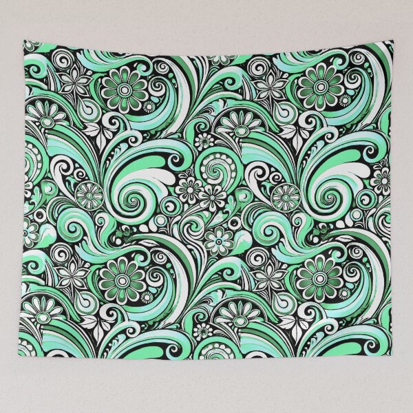 Item preview, Green Swirl Abstract designed and sold by ViaARTfactory.