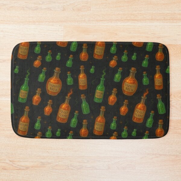 Item preview, Harvest Brew Potions – Autumn Alchemist Seamless Pattern designed and sold by AlcheArtsStudio.