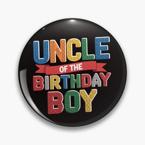 Item preview, Uncle Birthday Boy Building Bricks Family Party Decoration designed and sold by LapFemile.
