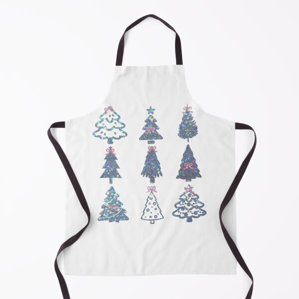 Item preview, Irridescent Glitter Christmas Trees and Ribbon designed and sold by DivineHaven.