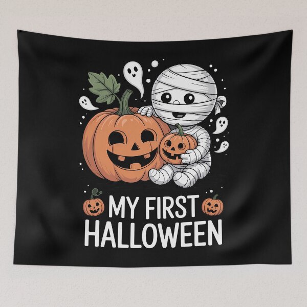 Item preview, My First Halloween Thankgiving Pumpkin designed and sold by papertaless.