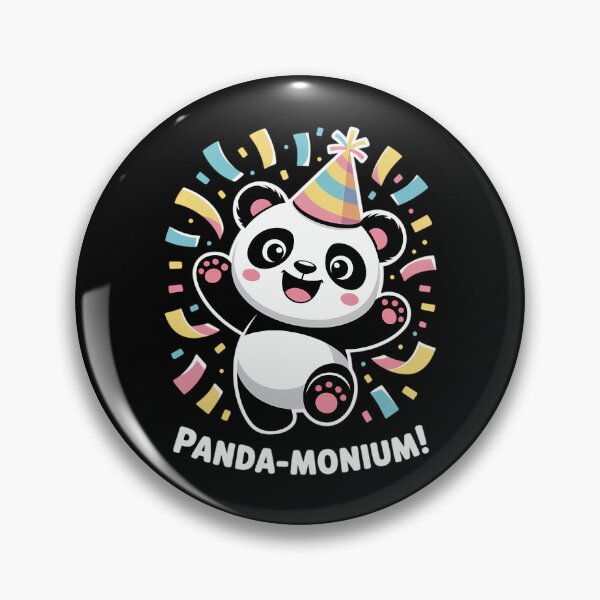 Item preview, Panda Panda-monium Cute Animal Pun Kawaii  designed and sold by papertaless.
