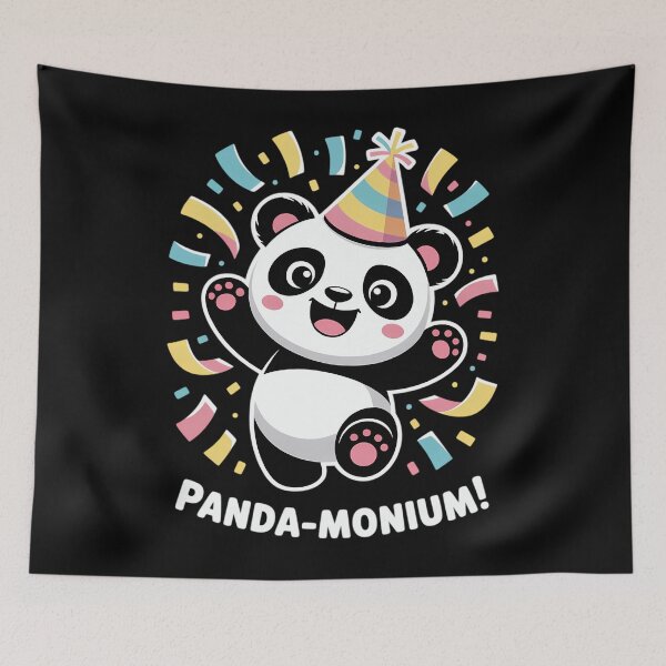 Item preview, Panda Panda-monium Cute Animal Pun Kawaii  designed and sold by papertaless.