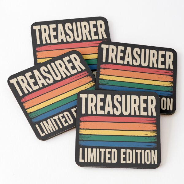 Item preview, TREASURER Job Title Profession Birthday Worker Idea designed and sold by CareTopping.
