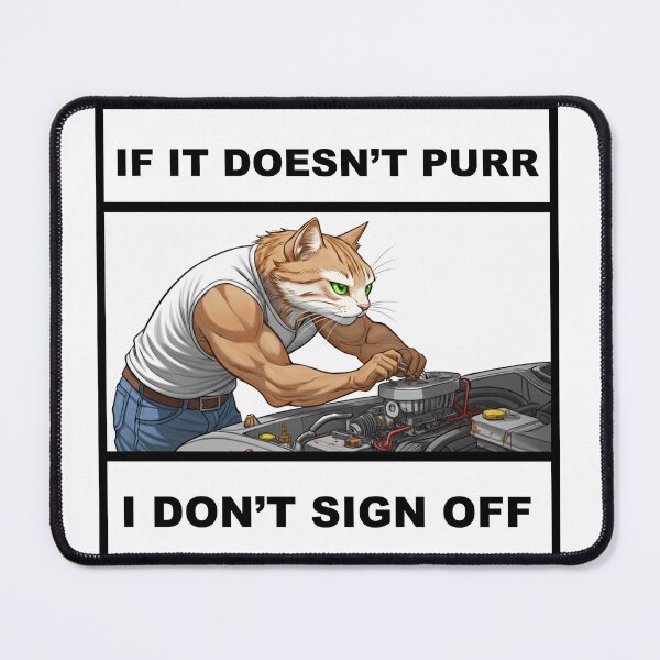 Item preview, Muscle Cat Mechanic Art - Funny Automotive Cat Pun designed and sold by TheMADstore.
