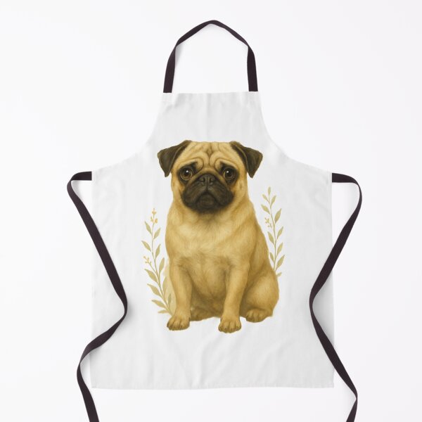 Item preview, Sweet Fawn Pug Charm designed and sold by TheJoyfulPen.