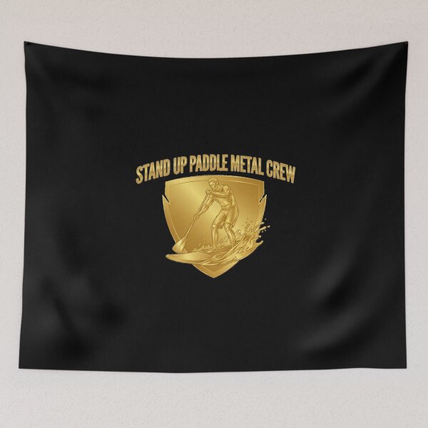 Item preview, Stand Up Paddle Metal Crew – Golden SUP Emblem designed and sold by SeaPolar.