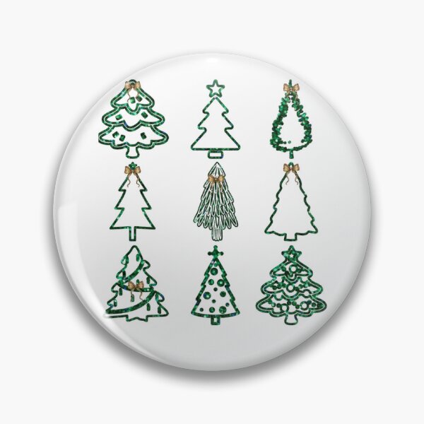 Item preview, Irridescent Glitter Christmas Trees and Ribbon designed and sold by DivineHaven.