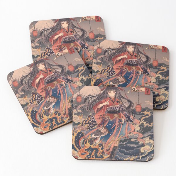 Item preview, Sakura Wave Goddess – Anime Ukiyo-e Fantasy with Mount Fuji designed and sold by Vandy Fullam.
