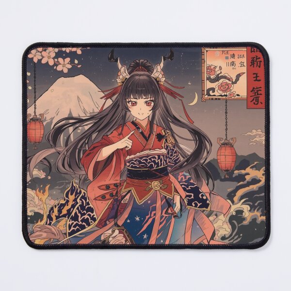 Item preview, Sakura Wave Goddess – Anime Ukiyo-e Fantasy with Mount Fuji designed and sold by Vandy Fullam.