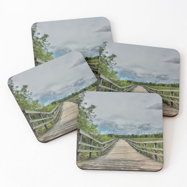 Item preview, Wooden path through a marsh designed and sold by Production Art Manon Meilleur.