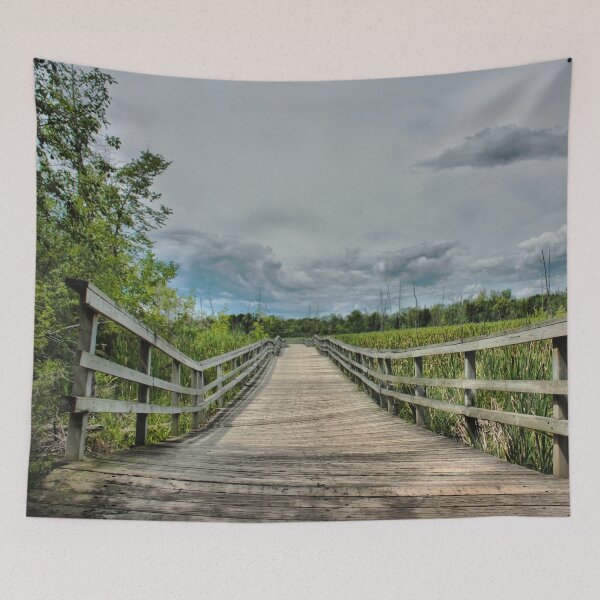 Item preview, Wooden path through a marsh designed and sold by Production Art Manon Meilleur.