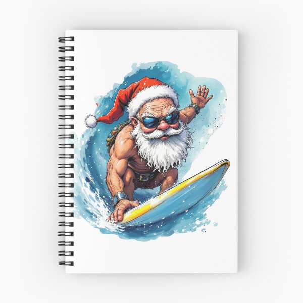 Item preview, Surfing Santa designed and sold by ArtShare.