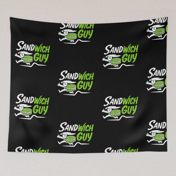 Item preview, Sandwich Guy Running With A Sandwich Standing With Antifa At Heart designed and sold by auna-quade.