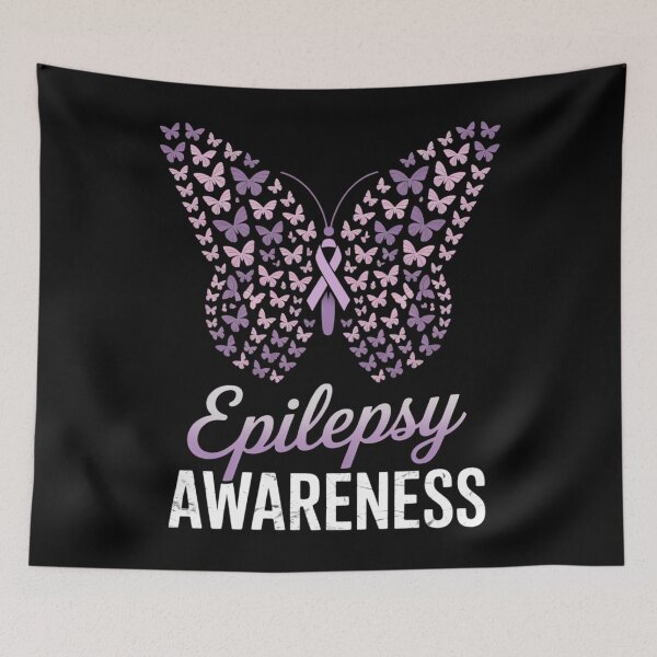 Item preview, Epilepsy Awareness Butterfly Ribbon designed and sold by Formatage.