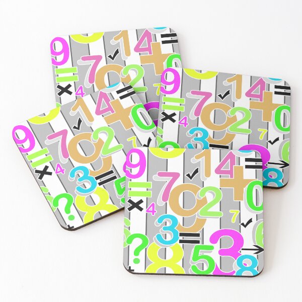 Item preview, Fun colorful arithmetic math bright retro pattern  designed and sold by fuzzyfox.