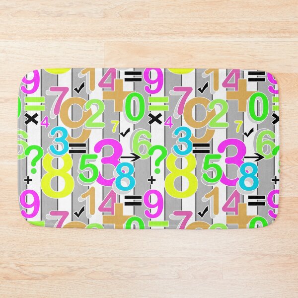 Item preview, Fun colorful arithmetic math bright retro pattern  designed and sold by fuzzyfox.