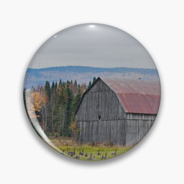 Item preview, Red-roofed barn in the Laurentians, Quebec, Canada designed and sold by Production Art Manon Meilleur.