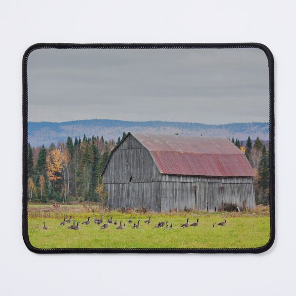 Item preview, Red-roofed barn in the Laurentians, Quebec, Canada designed and sold by Production Art Manon Meilleur.