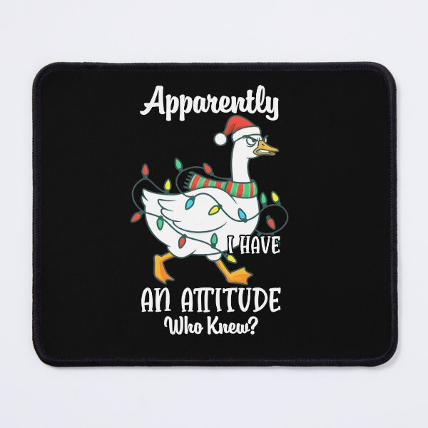 Item preview, Funny Grumpy Christmas Duck Attitude Quote designed and sold by LashondaGreen89.