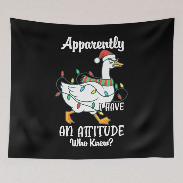 Item preview, Funny Grumpy Christmas Duck Attitude Quote designed and sold by LashondaGreen89.
