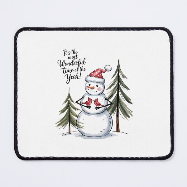 Item preview, Snowman Christmas It's The Most Wonderful Time Of The Yeas designed and sold by papertaless.
