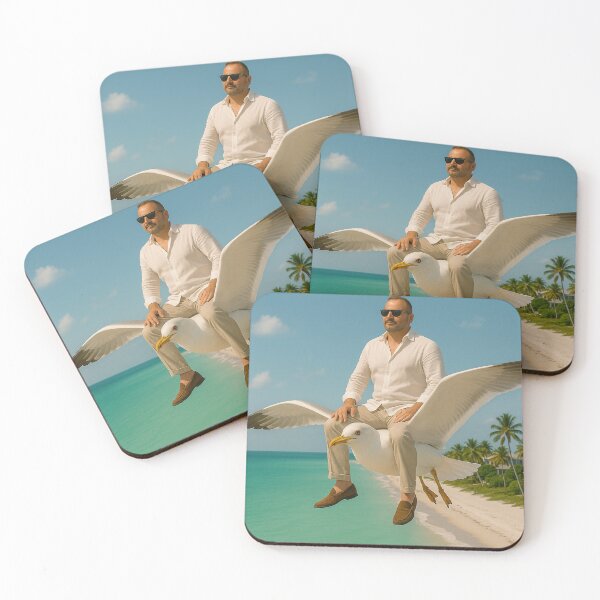 Item preview, Johnny Naples Riding a Seagull designed and sold by JohnnyNaples.