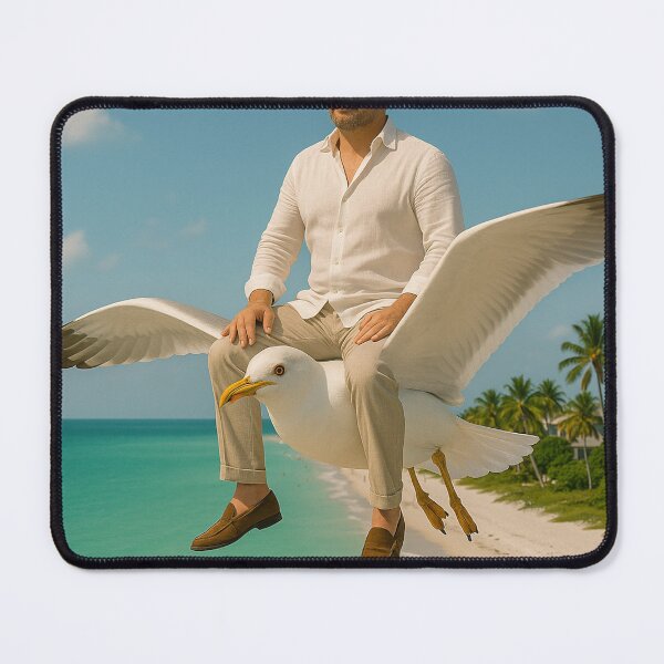 Item preview, Johnny Naples Riding a Seagull designed and sold by JohnnyNaples.