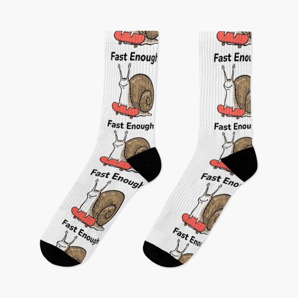 Item preview, Snail on skateboard – Fast enough designed and sold by threeABinks.