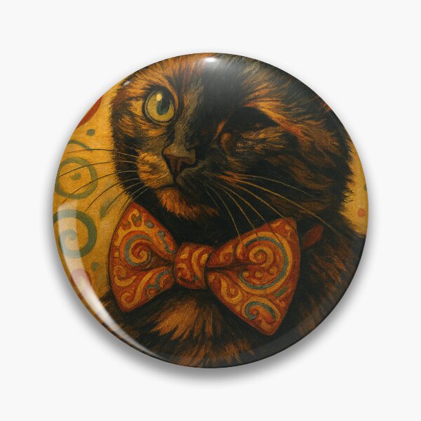 Item preview, Whimsical Tortie Cat, Beanie, in a Paisley Bow Tie designed and sold by Labiosdelagarta.