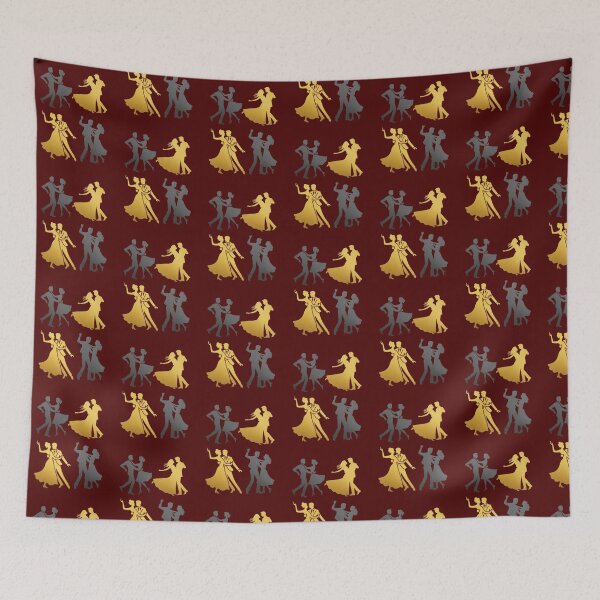 Item preview, Four graceful couples glide across the polished dance floor_2_side view designed and sold by Aariq.