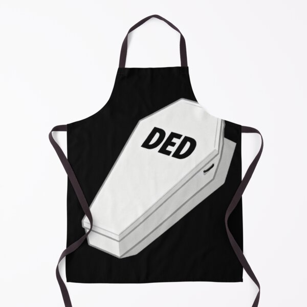 Item preview, Minimalist Funny White Coffin "DED" Illustration designed and sold by optimusprime39.