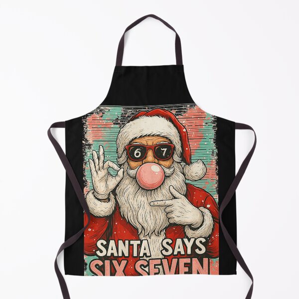 Item preview, Santa Six Seven Meme Christmas Design designed and sold by FemmeForge.