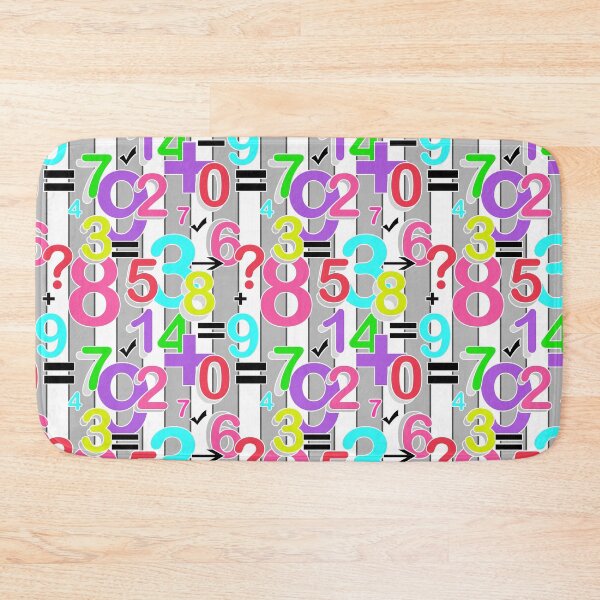 Item preview, Fun colorful arithmetic math bright retro pattern  designed and sold by fuzzyfox.